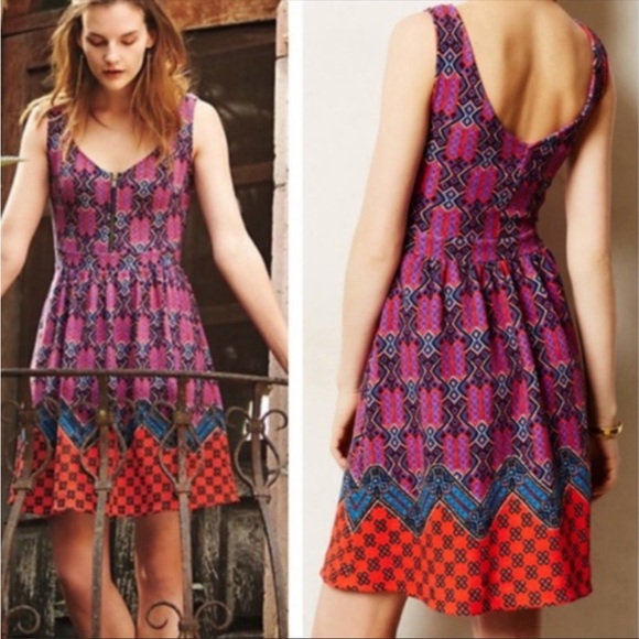 Anthropologie Maeve Amapola Dress 0P - Picture 2 of 6